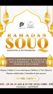 Souq Ramadan du 29 Janvier au 1er Février. Retrouvez-nous au CICB ❤️❤️.

#venteprivee #bamako